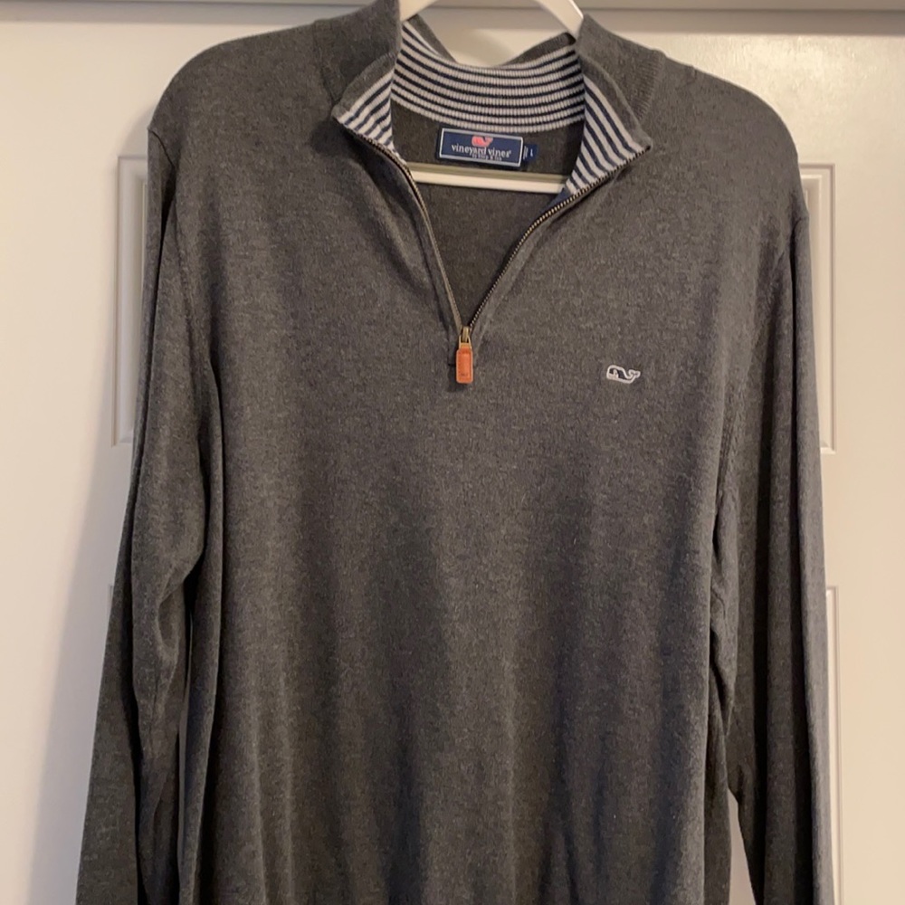Vineyard Vines 1/4 Zip - Gray